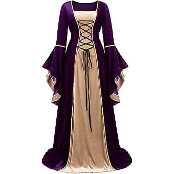 Dresses & Skirts - NWOT  Renaissance Medieval Faire Long Velvet Dress Costume Women Size Medium